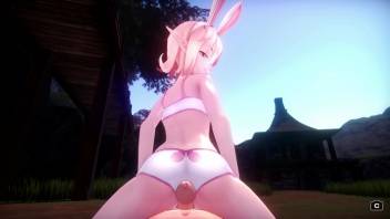 Impudent Bunny-Girl - Shuri [4K, 60FPS, 3D Hentai Game, Uncensored]