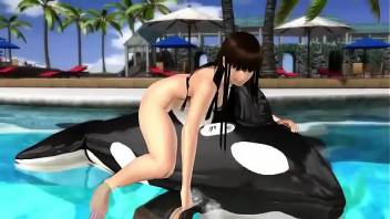 Hentai Porn Sexy Naked Stripper Dance in Beach